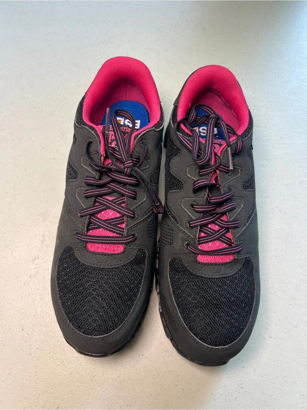 Timberland PRO Womens ESD Safety Work Shoes Alloy Toe Black Pink Size 10W